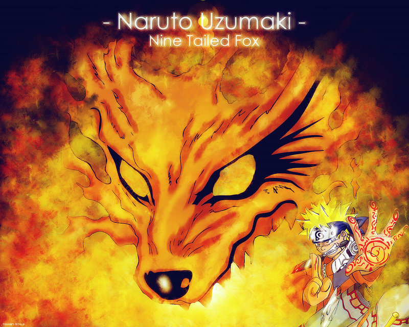 naruto uzumaki nine tailed fox wallpaper
