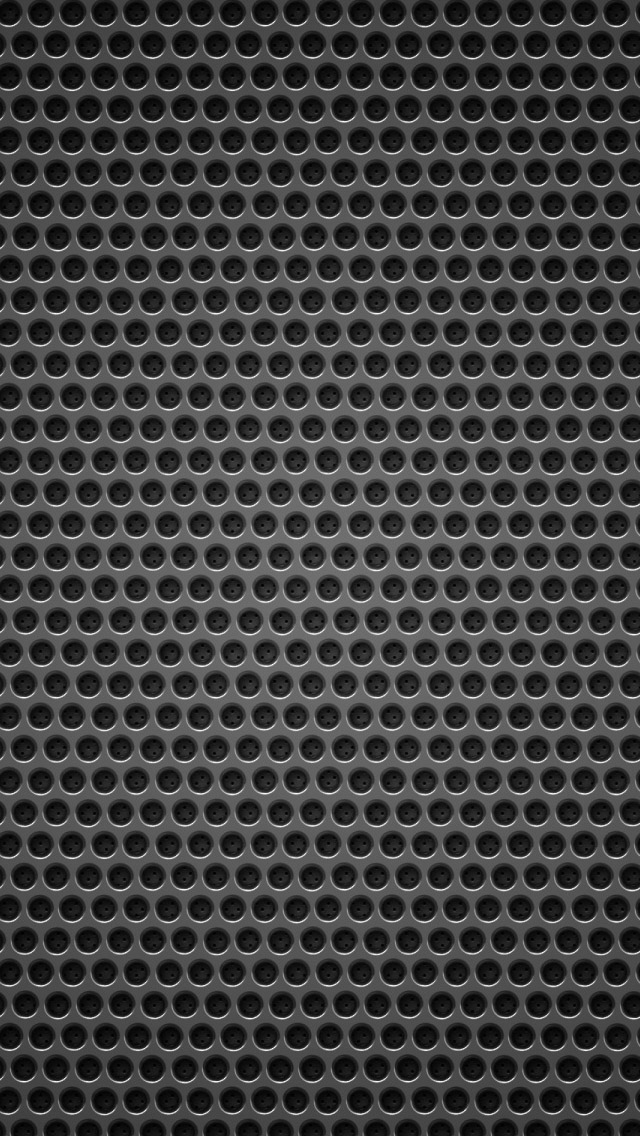Black Background Metal Hole iPhone 5s Wallpaper