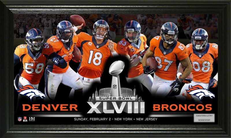 Denver Broncos Super Bowl Team Force Panoramic Photo nflpano142k