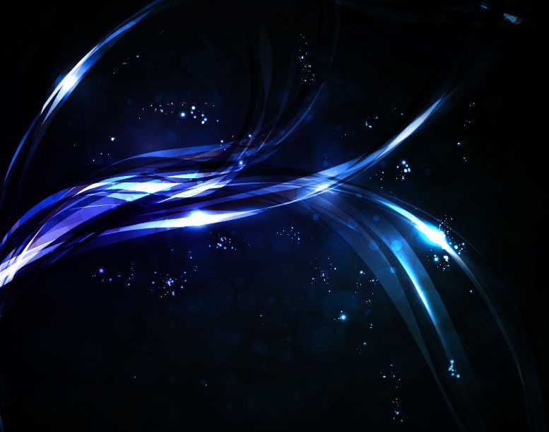 Abstract Glowing Light Dark Blue Vector Background Free Vector