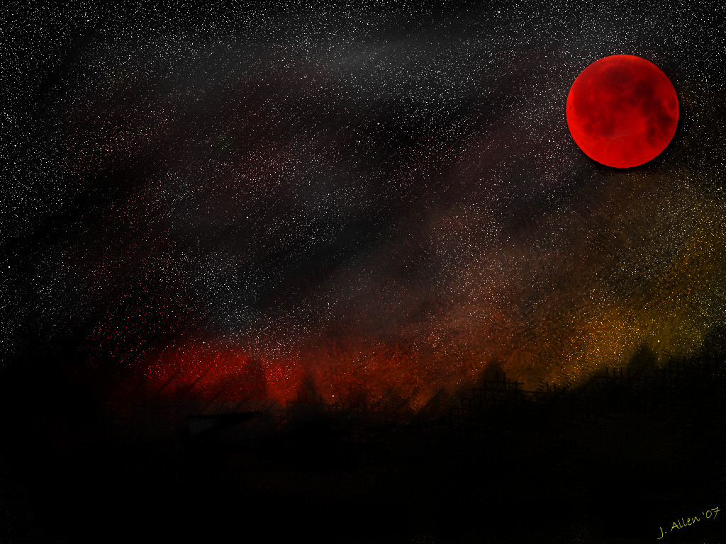 Blood Moon Forest by pastorjwallen on