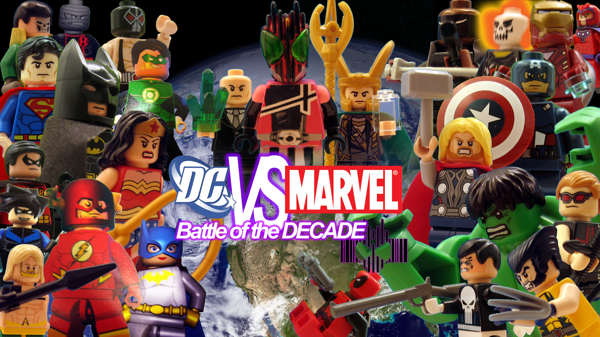 LEGO DC VS MARVEL Battle of the Decade Wallpaper by Digger318 on
