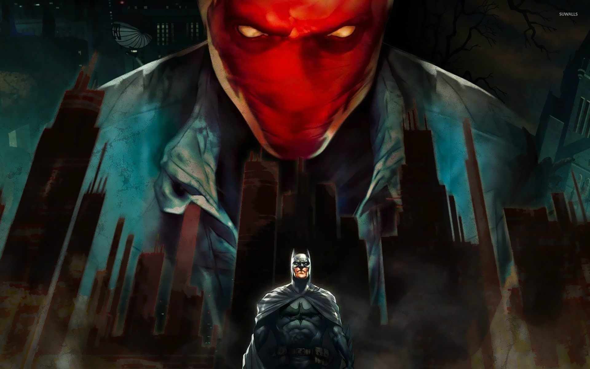 Batman Under The Red Hood Wallpaper Cartoon