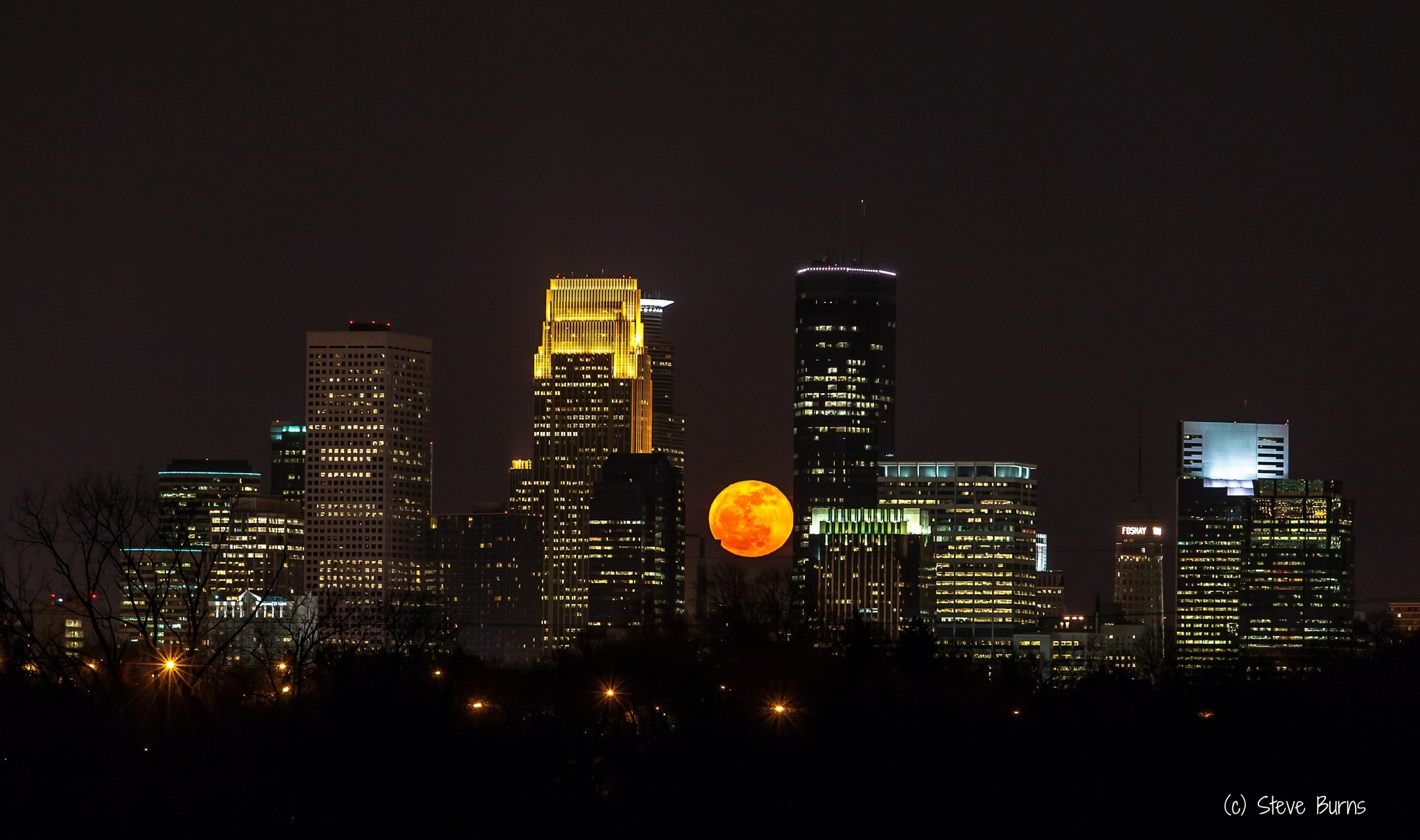 Full Moon Over Minneapolis Ogq Background HD