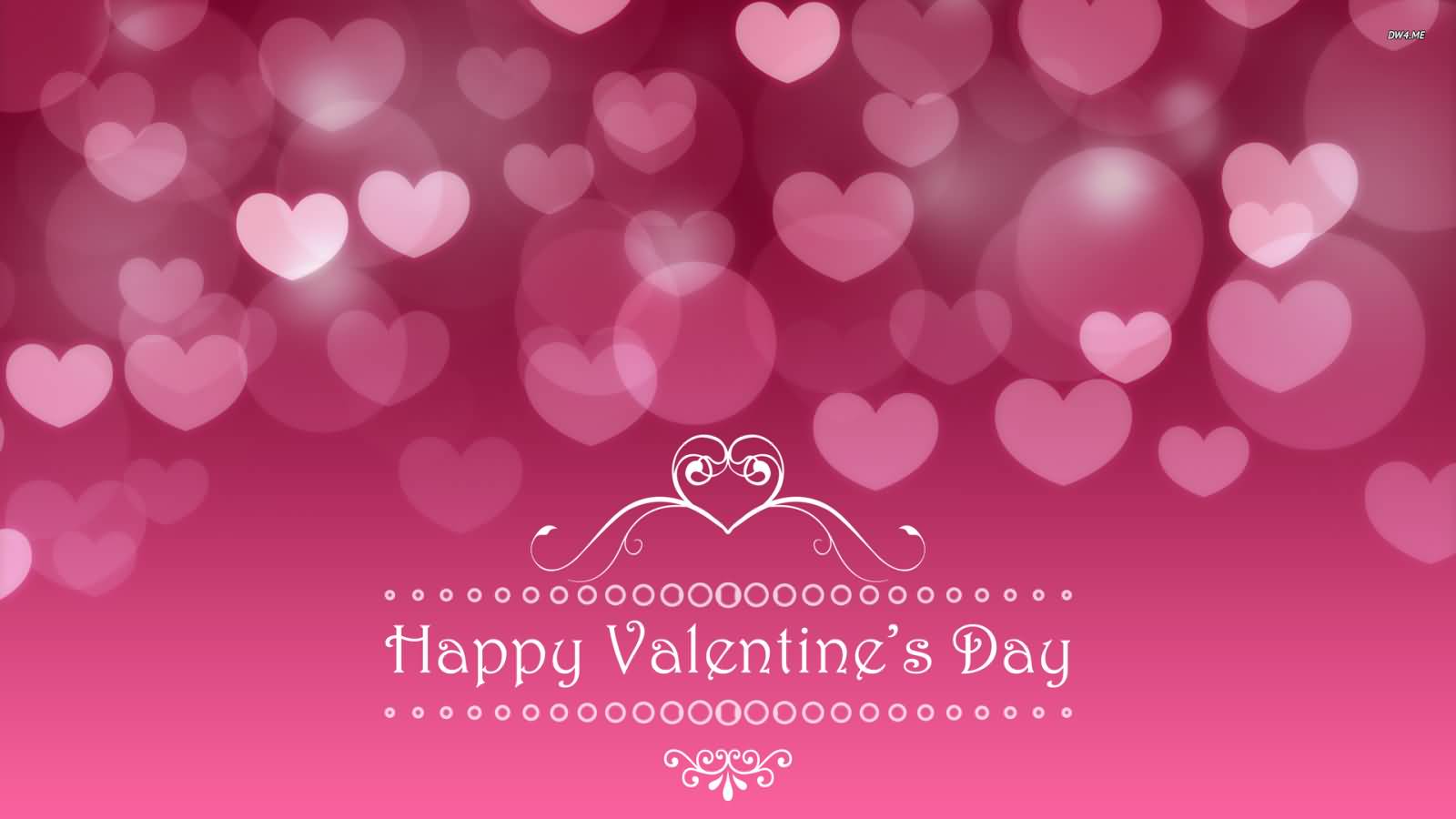 Happy Valentine S Day Pink Background Wallpaper