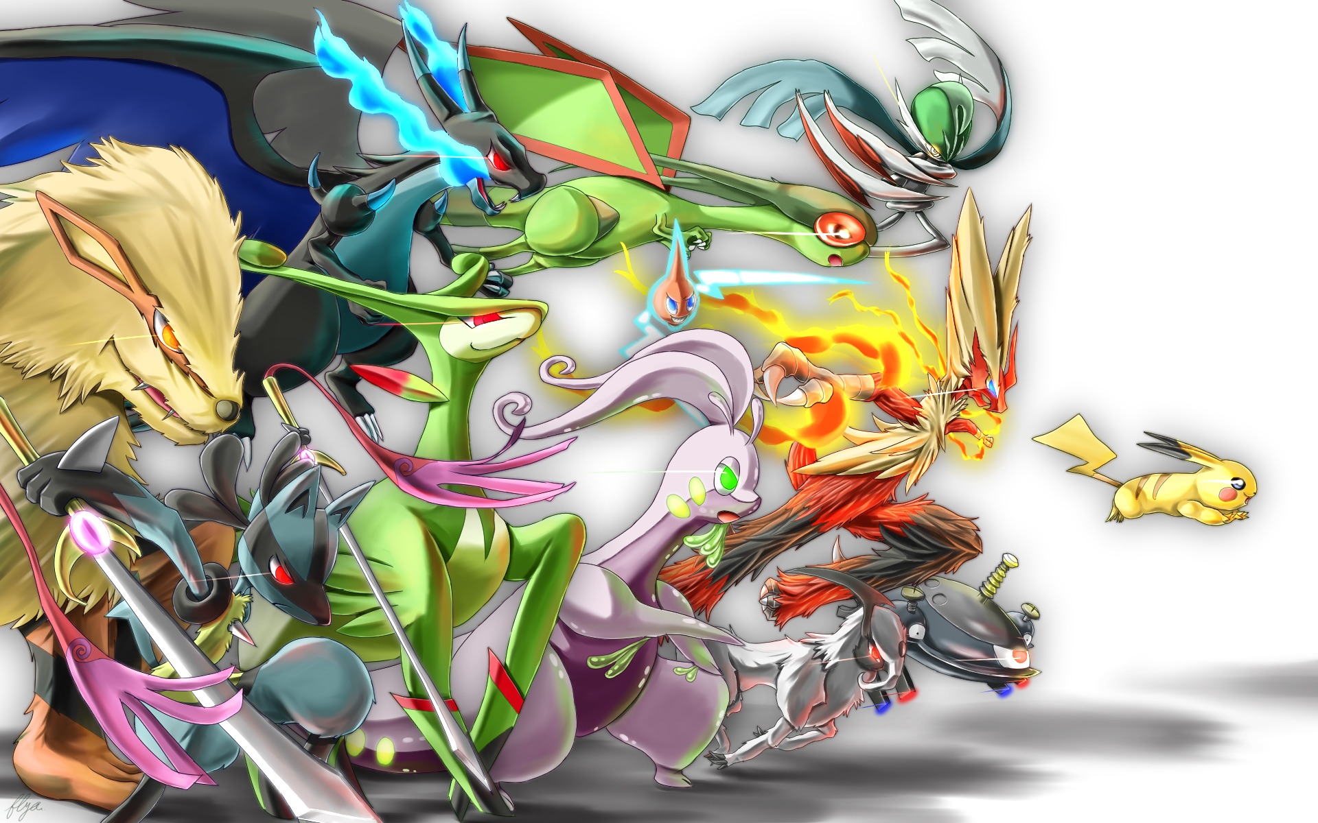 Absol Arcanine Doublade Flygon Gallade And Others