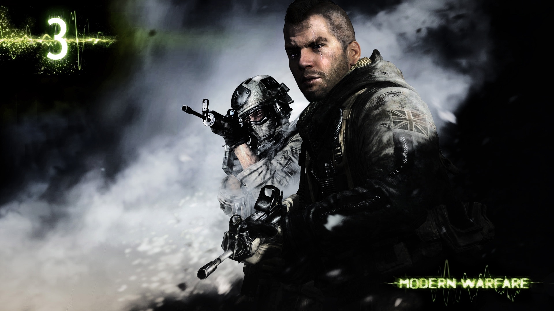 Wallpaper Soldier Call Of Duty Modern Warfare Figure
