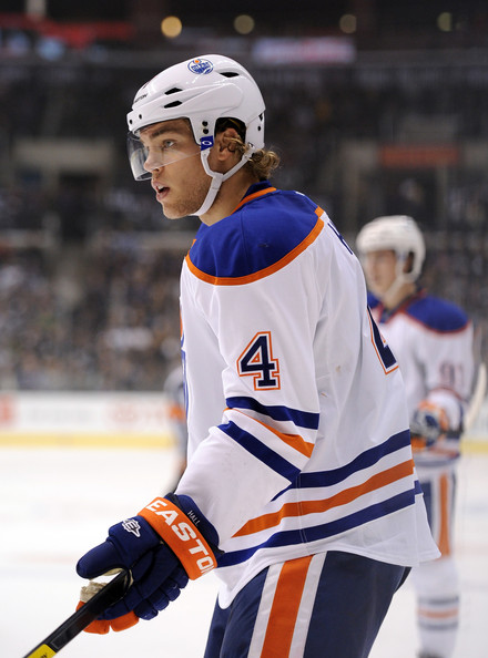This Photo Taylor Hall Of The Edmonton Oilers Lines Up