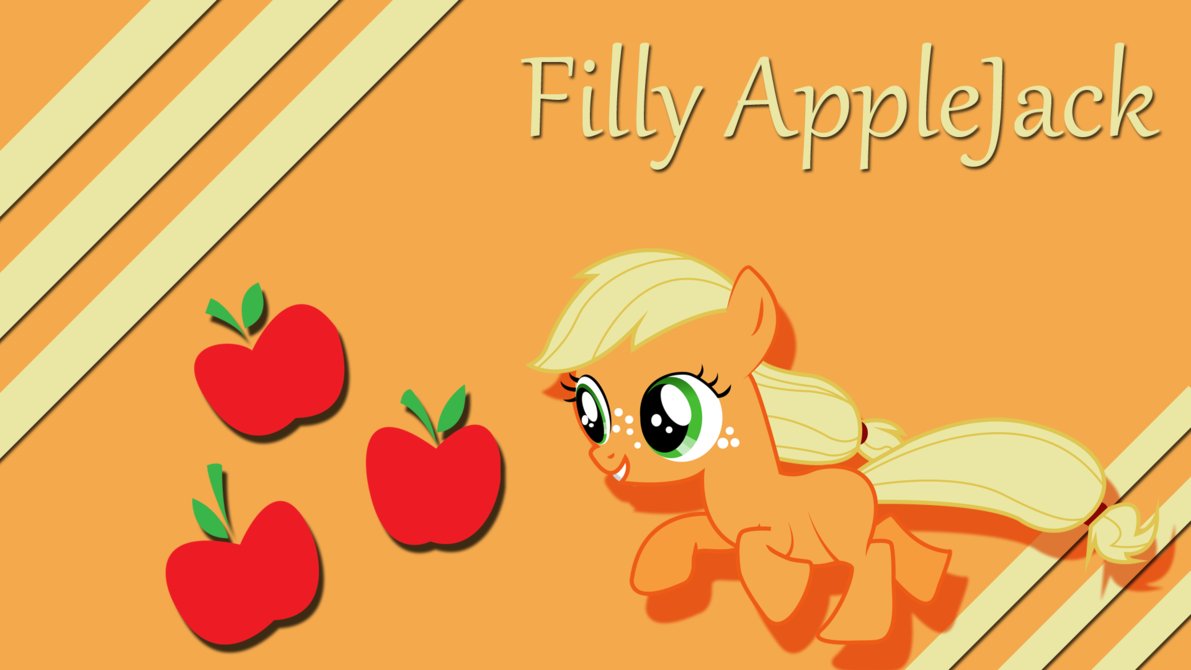 Filly Applejack Wallpaper By Silentmatten