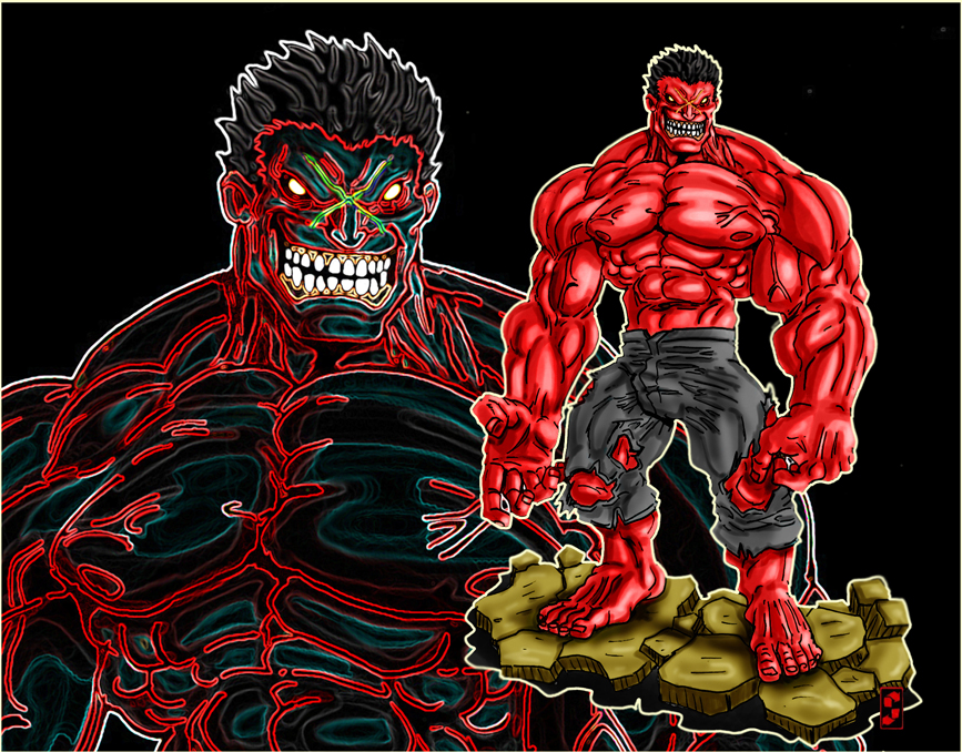 Red Hulk Desktop Wallpaper By Grayfox78