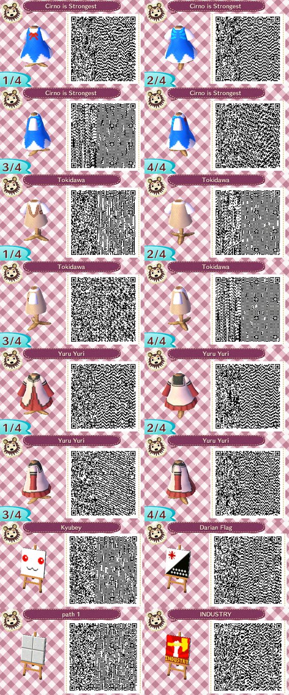 Animal Crossing Qr Codes By Hamstercorp