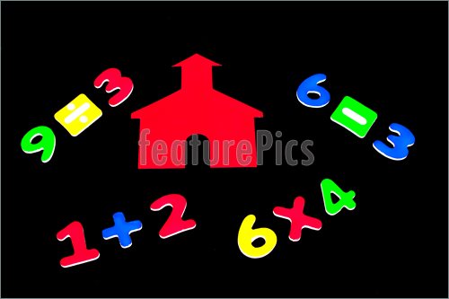 Addition Subtraction Multiplication And Division On Black Background