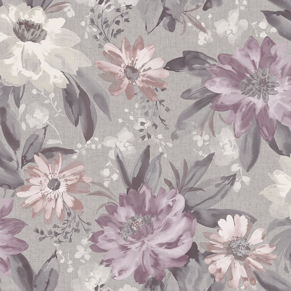 Arthouse Painted Dahlia Flower Pattern English Garden Traditional