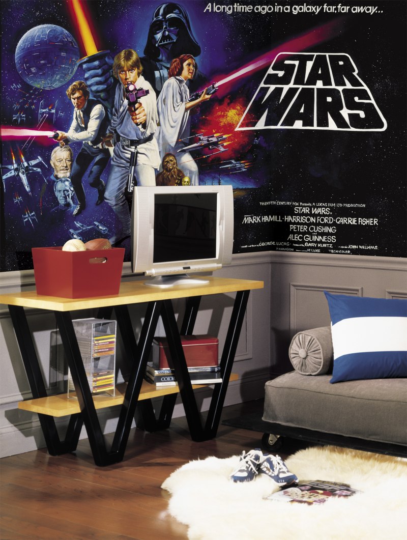 Free Download Star Wars Classic Chair Rail Wallpaper Mural 6