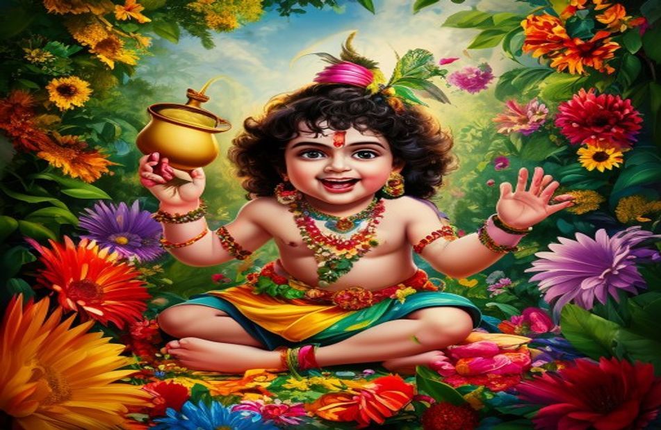 Natkhat Krishna HD Wallpaper
