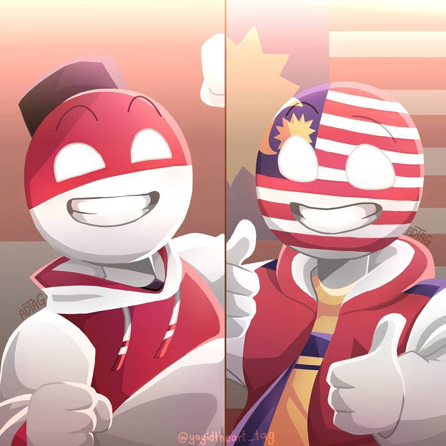 Countryhumans Indonesia And Malaysia Indomalay By Adtag On