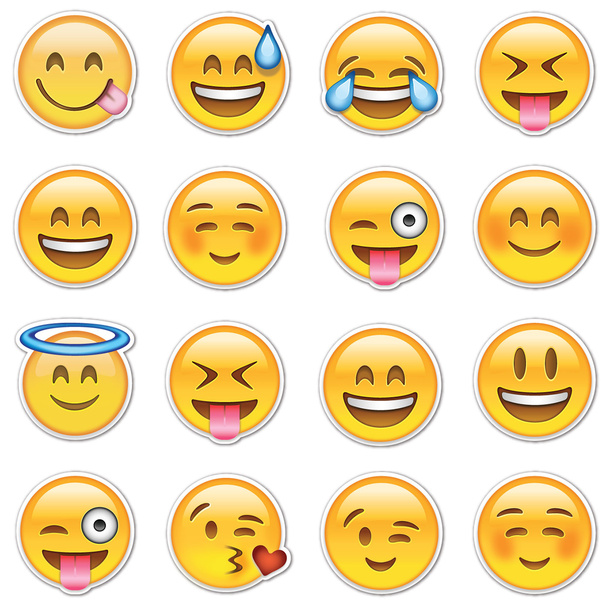 Happy Smiley Emojis By Emojistickers Fab