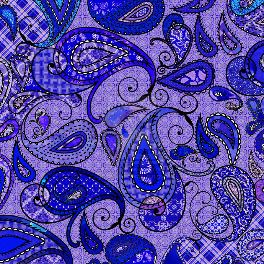 Purple Paisley Wallpaper By Mambus