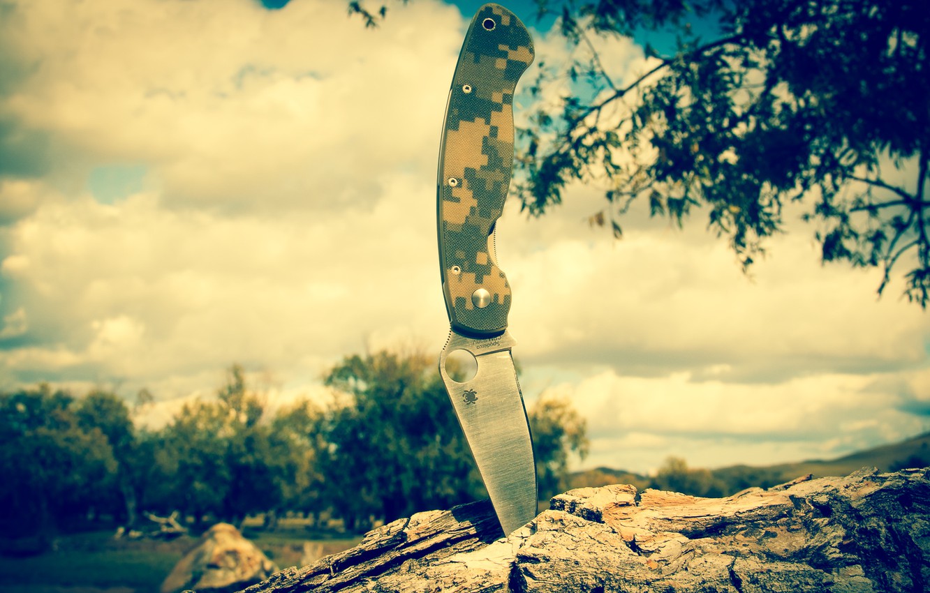 Wallpaper Blade Knife Military Spyderco Image For Desktop