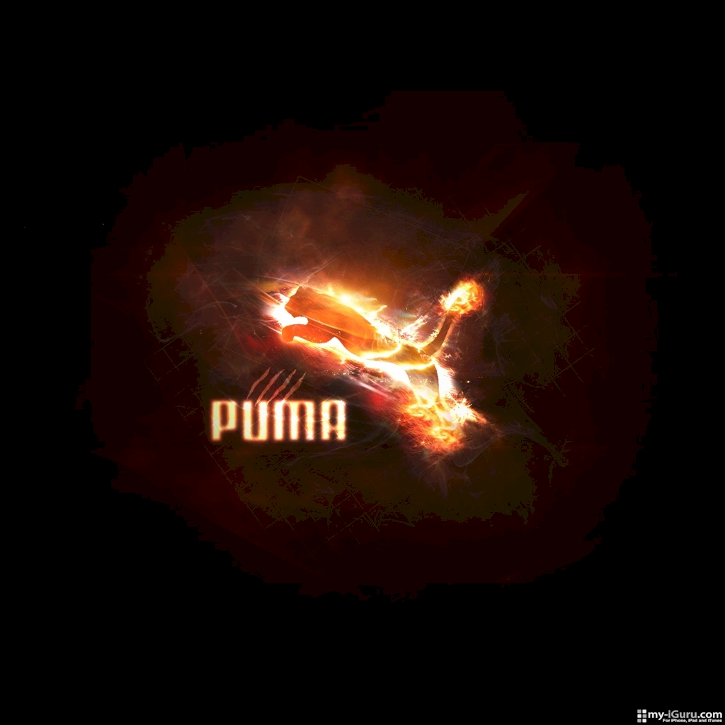 Puma Logo 1024 x 1024 iPad Wallpaper   Logos Brands