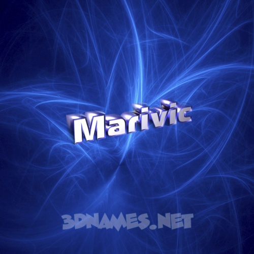 3d Name Wallpaper Image For The Of Marivic