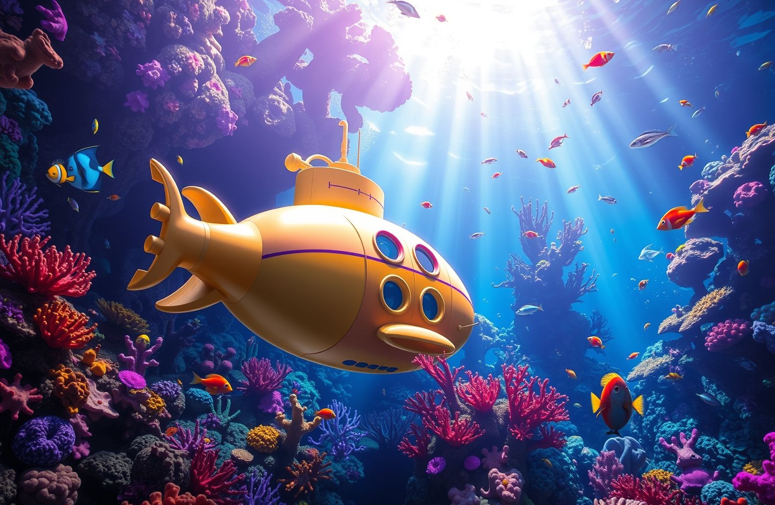 Disney Nautilus Submarine Wallpaper
