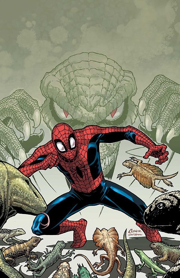 Spider Man Vs The Lizard Amanda Conner Marvel Ics