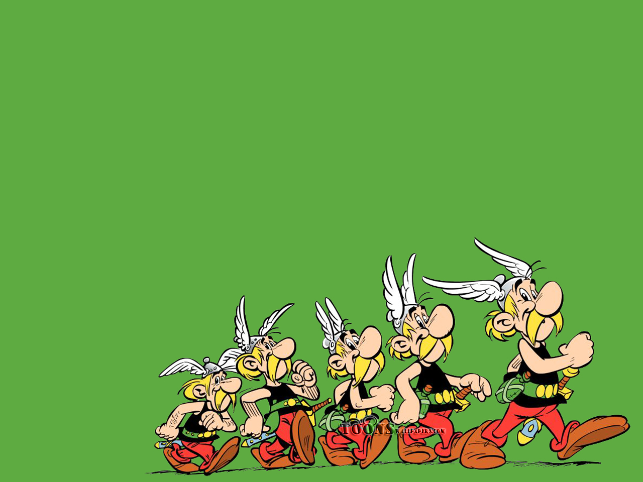 Cartoons Wallpaper Asterix Marches