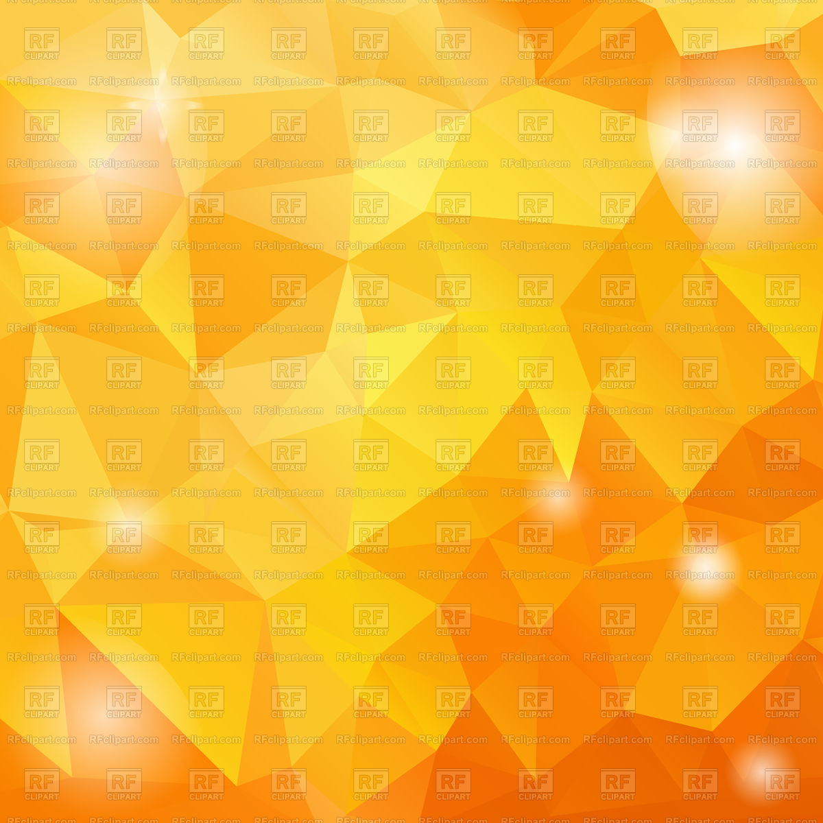 Orange Polygonal Kaleidoscopic Background Vector Stock Image Of