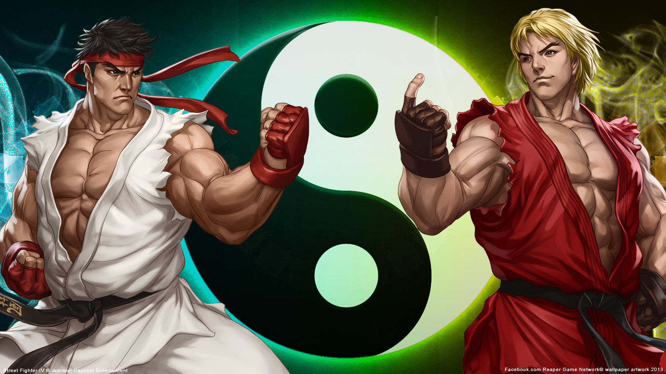Street Fighter Ryu And Ken Wallpaper By Fiorerose Fan Art