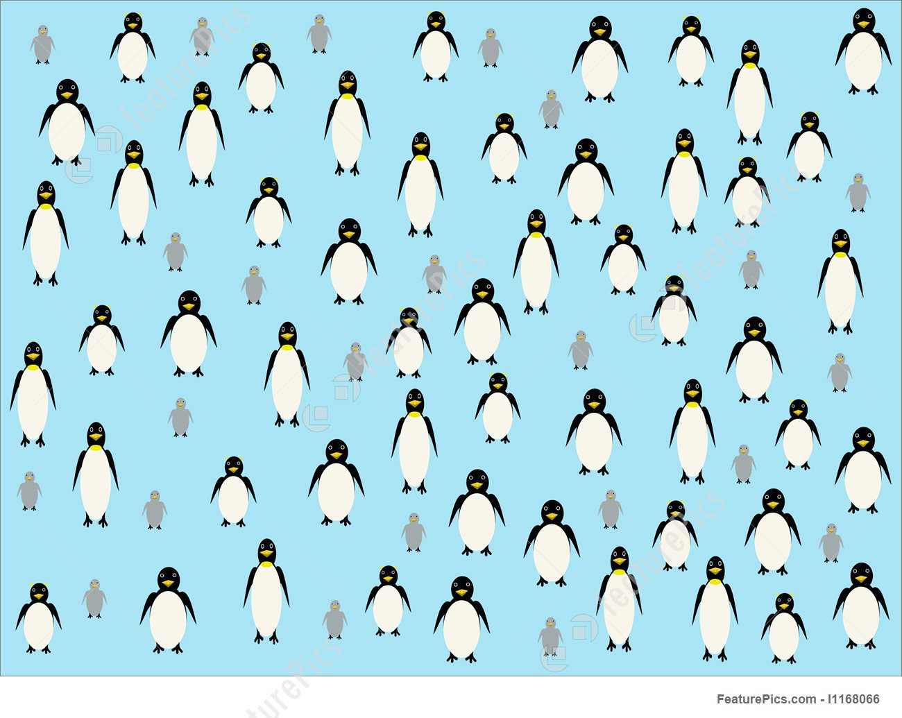 Penguin Background Stock Illustration I1168066 at FeaturePics