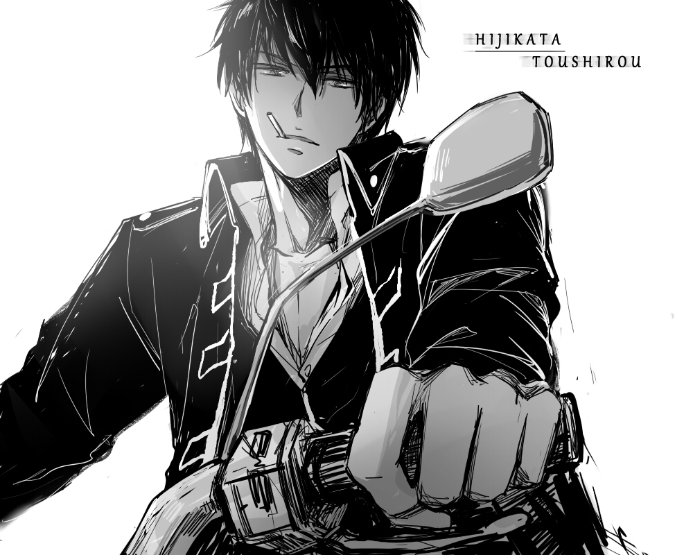 Hijikata Toushirou Gintama Zerochan Anime Image Board