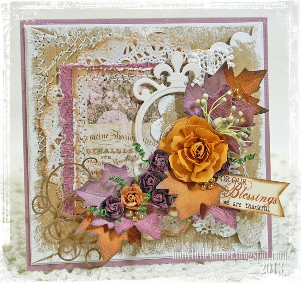 The largest rose is made with Spellbinders Rose Creations dies and