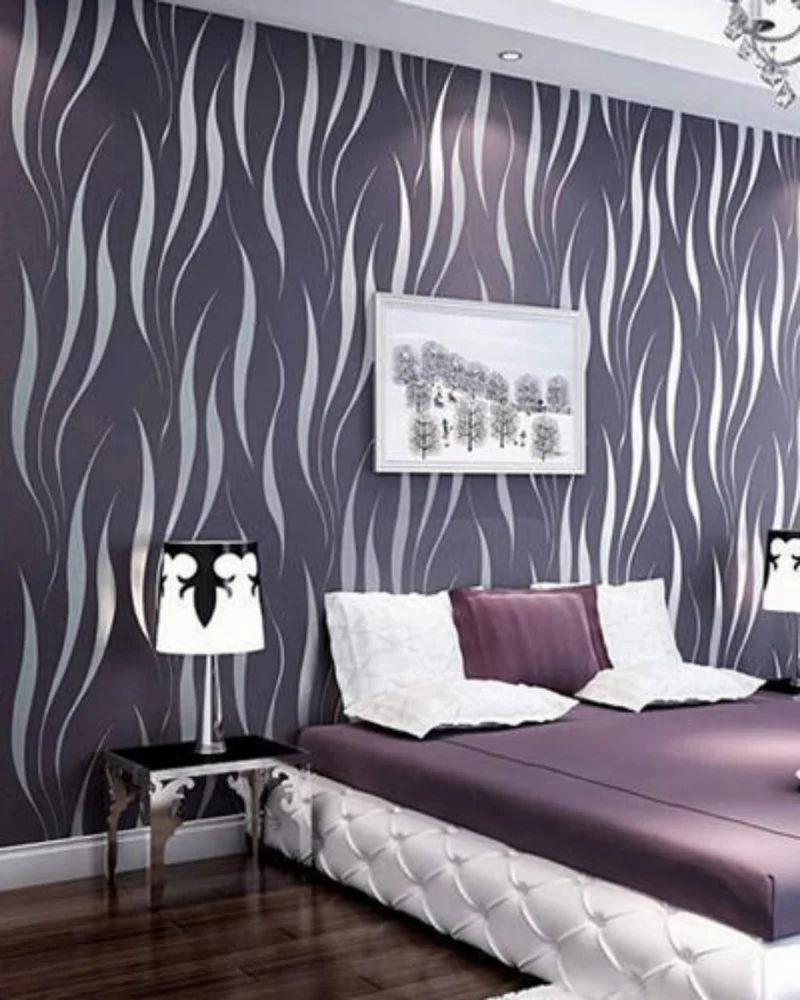 Paper With Plastic Coated Floral 3d Wallpaper Panel At