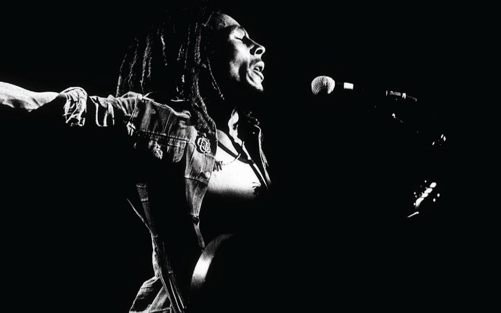 Bob Marley Live Performs Photo Black And White HD Wallpaper