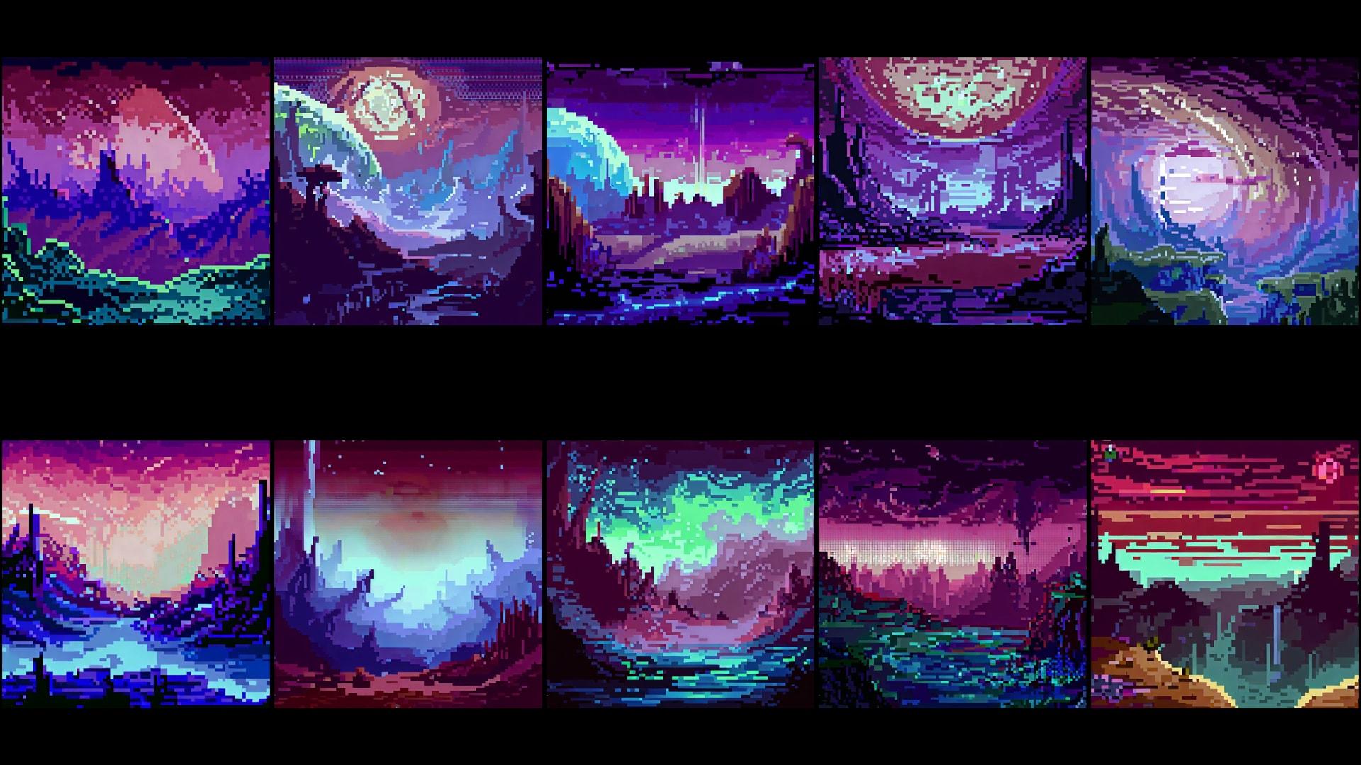 Pixel Art Background Alien Worlds In 2d Assets Ue Marketplace