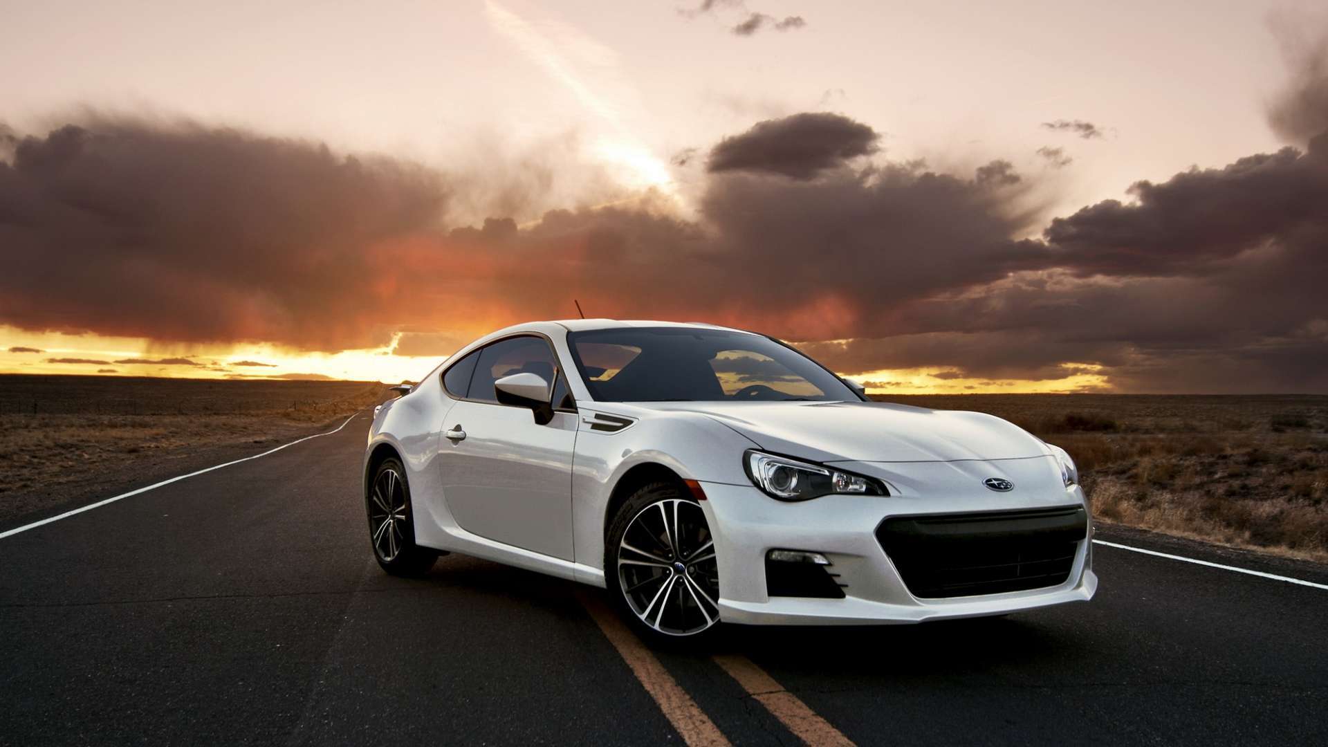 Wallpaper Subaru Brz On The Road HD 1080p Upload At March