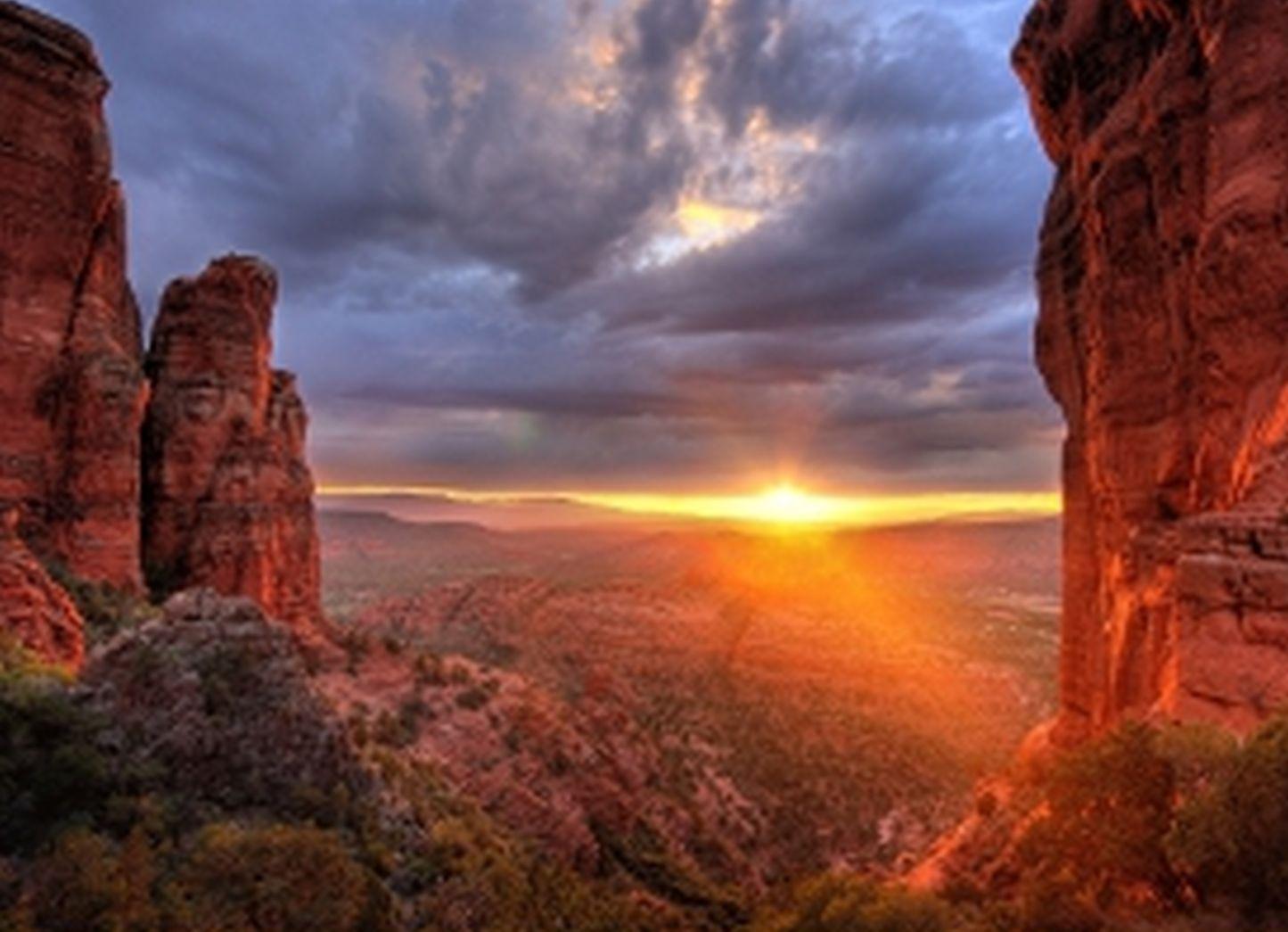 Arizona Sunset HD Desktop Wallpaper Widescreen High Definition Picture