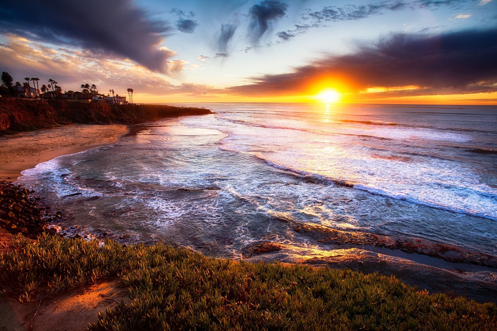 San Diego California sunset landscape wallpaper 2000x1333 291354