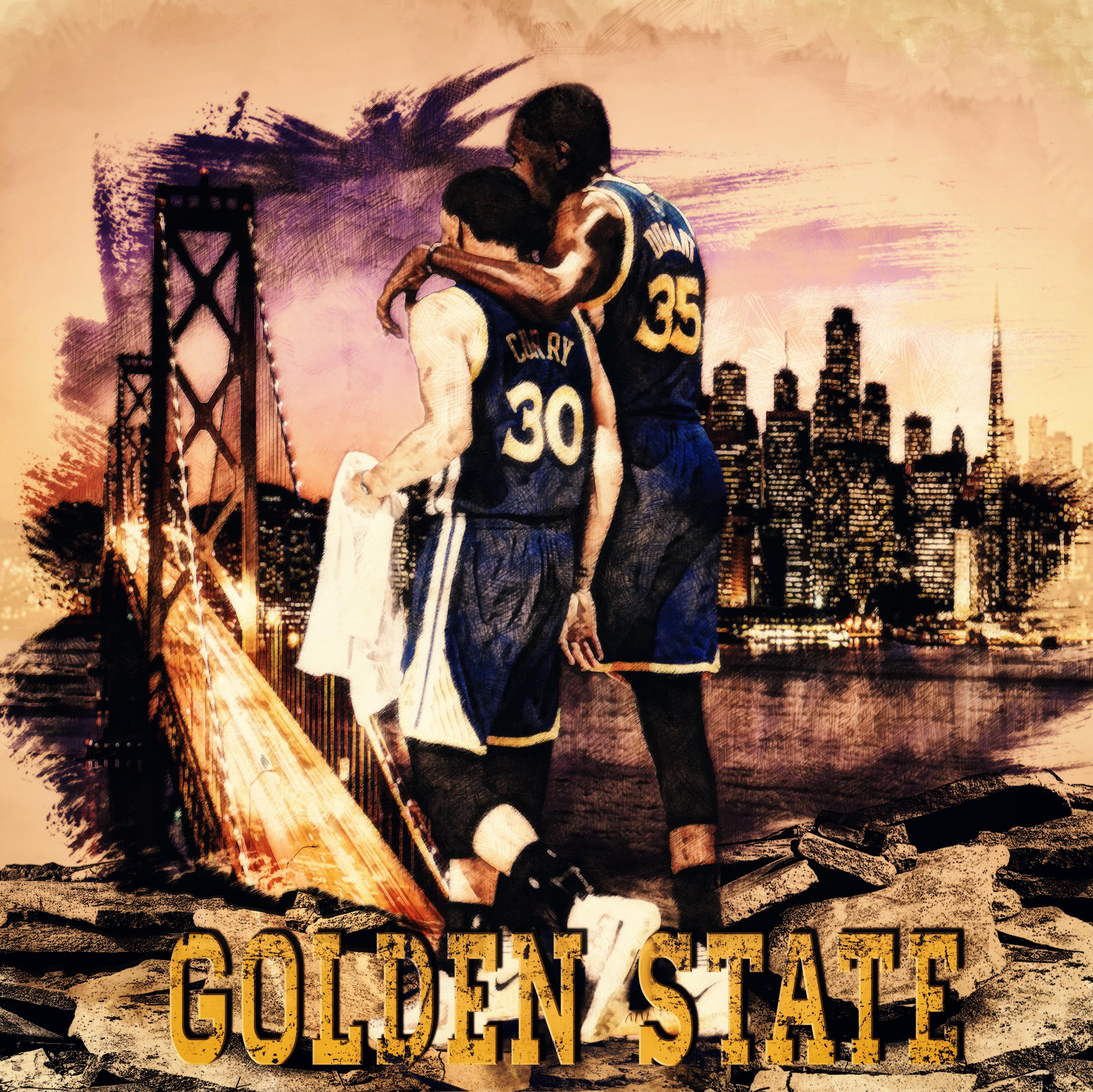 Stephen Curry And Kevin Durant By Aygbmn