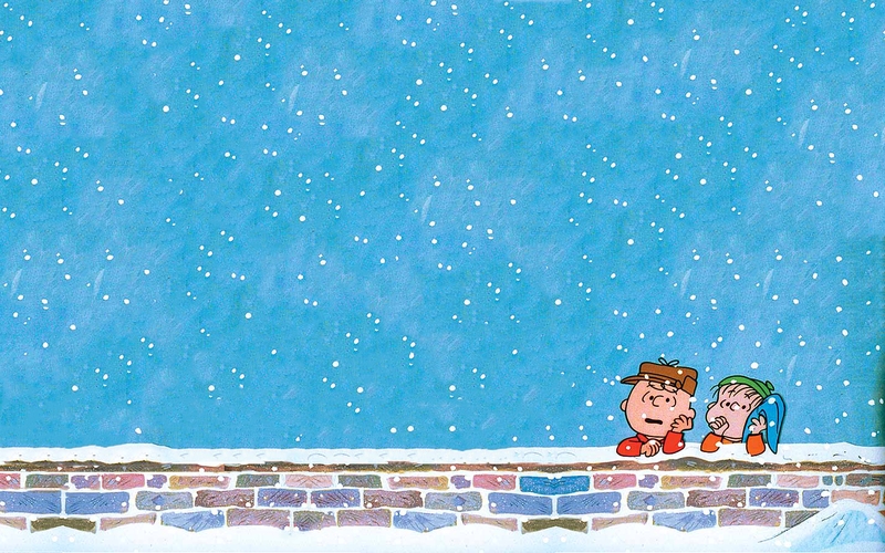 Christmas Charlie Brown Linus Peanuts Ic Strip Wallpaper
