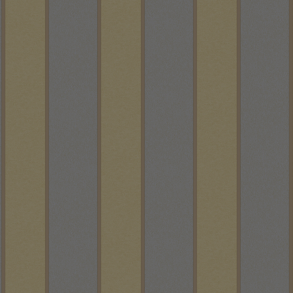 Striped Wallpaper Regal Stripe Large Blue Gold