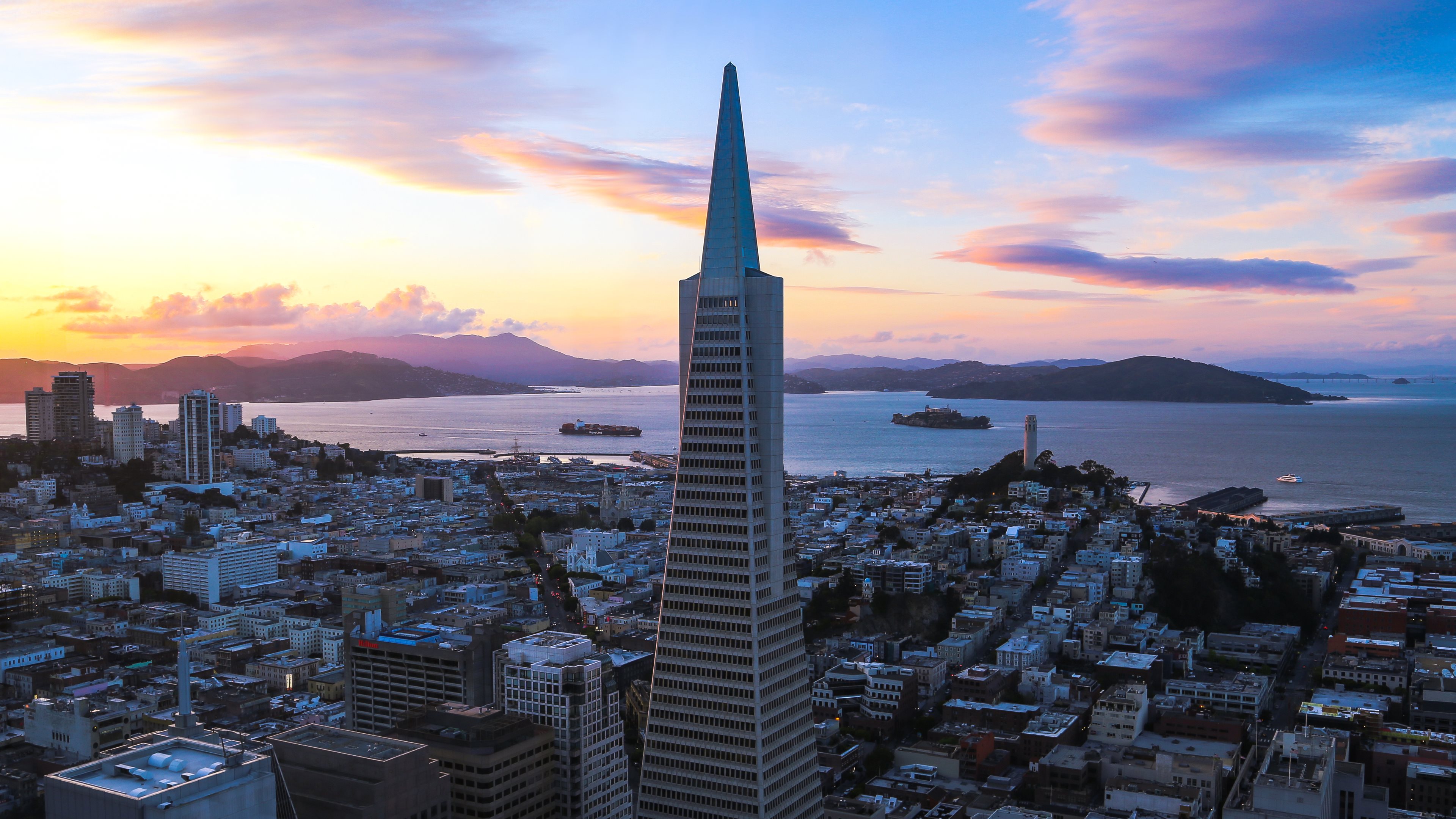 Spring Sunset In San Francisco Wallpaper HD