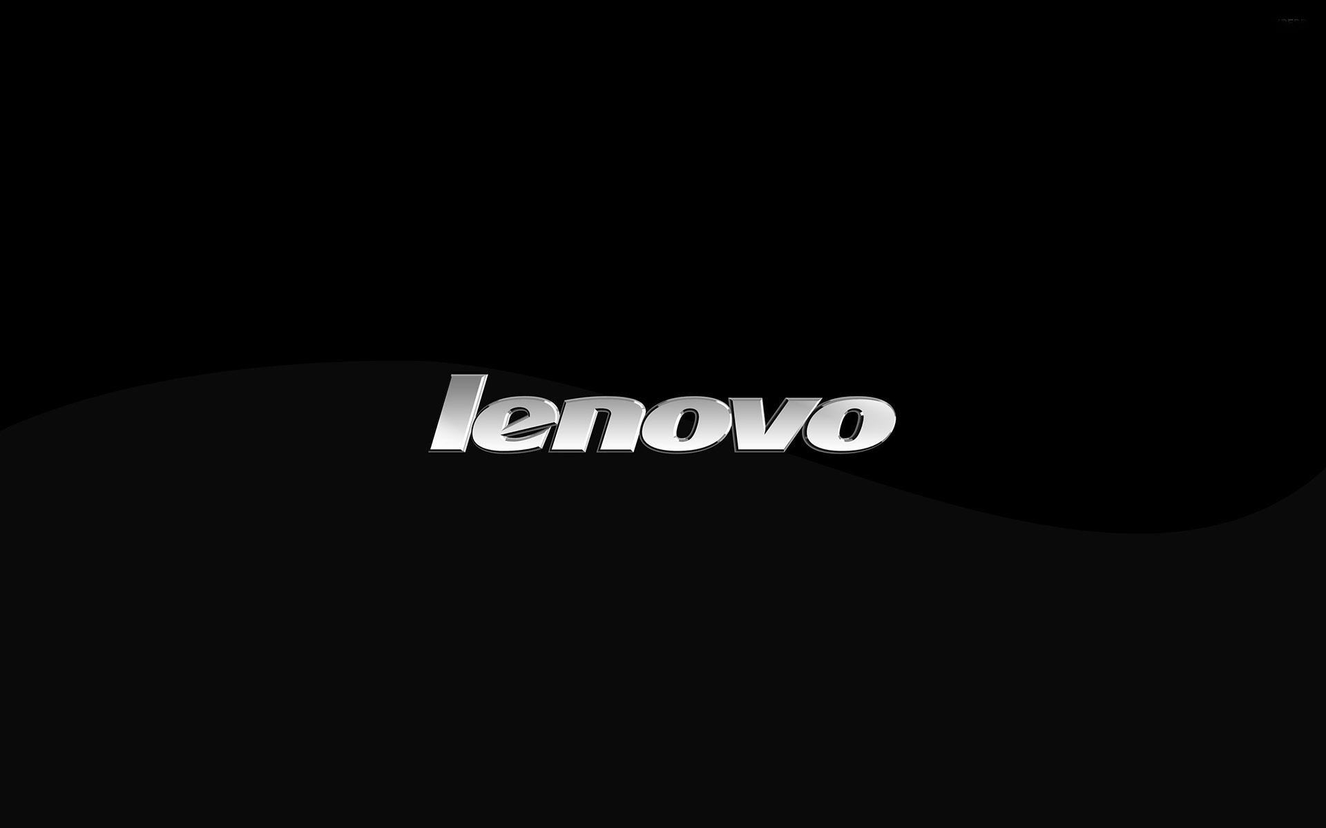 Lenovo Logotype Only Black Background HD Desktop Wallpaper