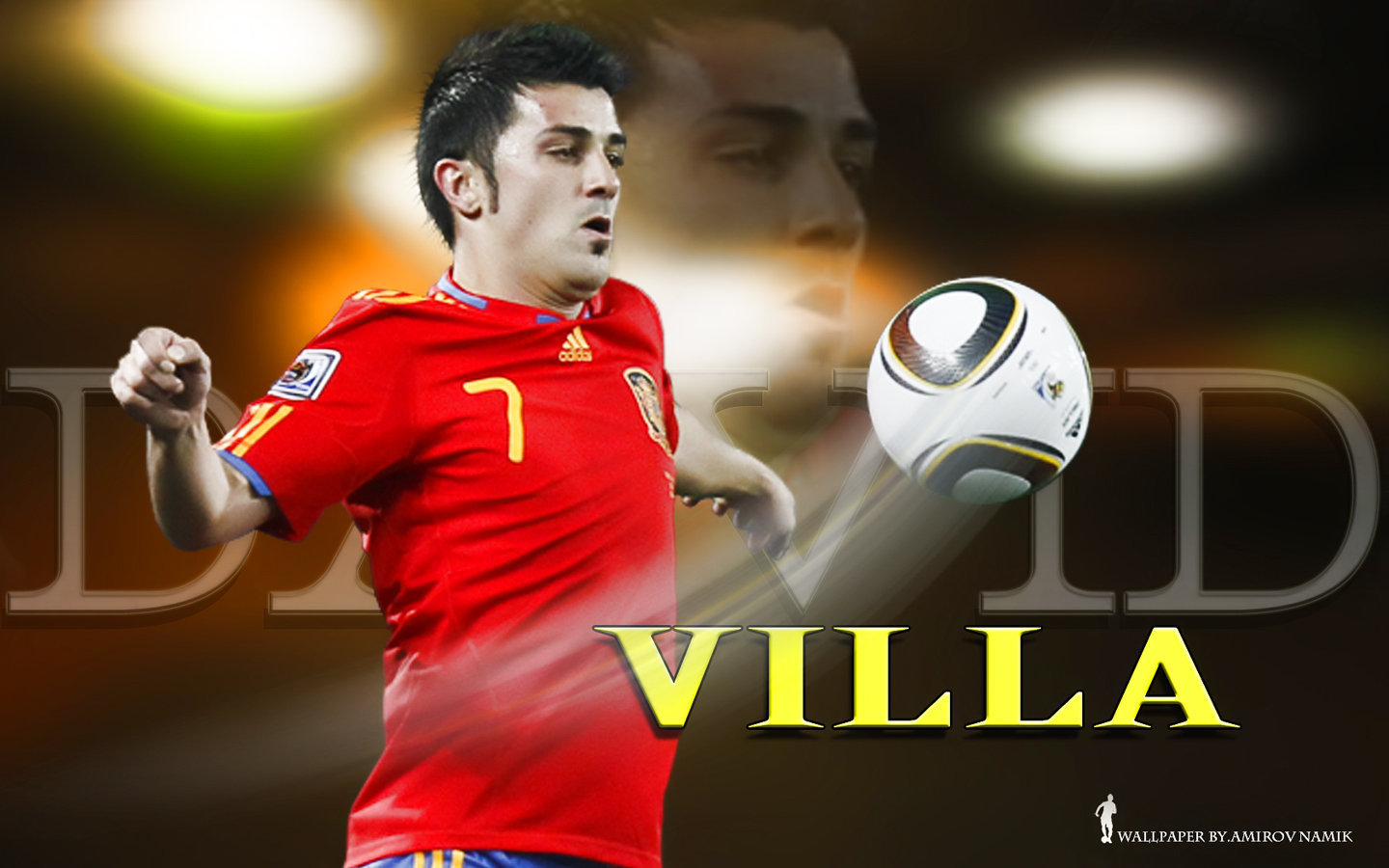 David Villa Fifa World Cup Wallpaper