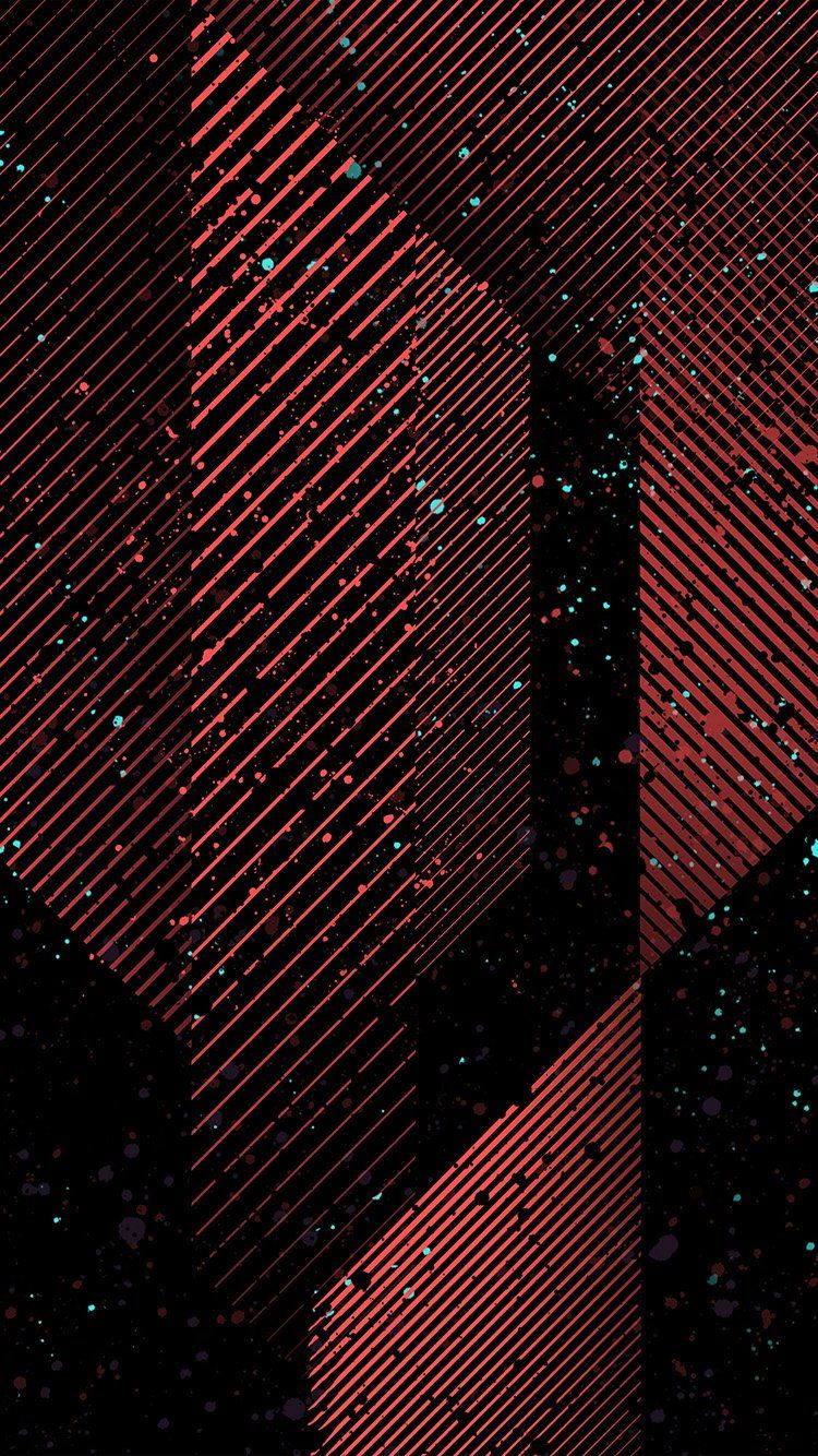 Dark Art Minimal Pattern Red Wallpaper HD iPhone Best