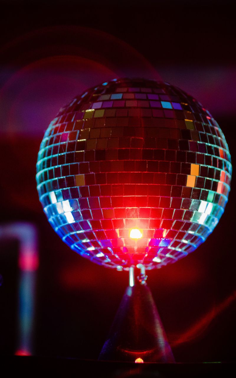 Disco Ball Laser Light Led Wallpaper Abstract