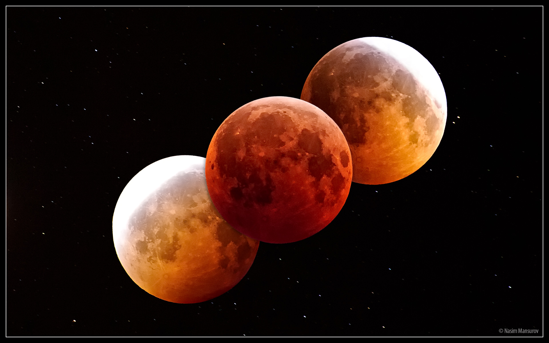 Total Lunar Eclipse Widescreen Wallpaper