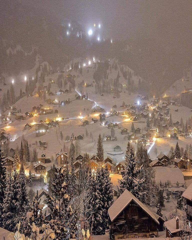 Grindelwald Switzerland Winter Scenery Christmas