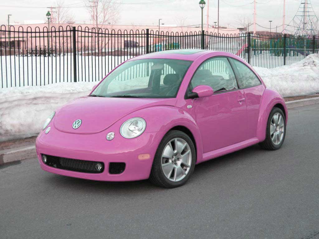Pink Cool Beauty Of Cars New Volswagen Beetle Volkswagen